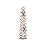 Louis Vuitton Lv Croisillon Bandeau Silk White 120Cm