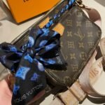 Louis Vuitton Bandeau Flight Mode Silk Dark Blue - Image 6