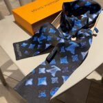 Louis Vuitton Bandeau Flight Mode Silk Dark Blue - Image 7