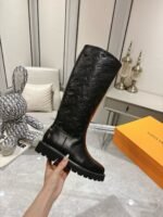 Louis Vuitton Territory Flat High Boot Black 1Add2X - Image 7