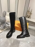 Louis Vuitton Territory Flat High Boot Black 1Add2X - Image 6