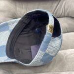 Louis Vuitton Damier Denim 3D Baseball Cap Denim Blue M7534M - Image 4