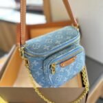 Louis Vuitton Mini Bumbag Monogram Canvas Sky Blue 17Cm M83353 - Image 2