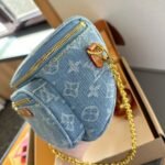 Louis Vuitton Mini Bumbag Monogram Canvas Sky Blue 17Cm M83353 - Image 6