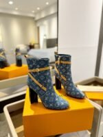 Louis Vuitton Silhouette Ankle Boots Denim Blue 1Acjtu - Image 3