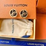Louis Vuitton Compass Monogram Earrings Gold - Image 2