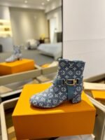 Louis Vuitton Westside Flat Ankle Boot Monogram In Light Blue - Image 3