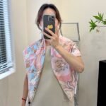 Louis Vuitton Vivienne 90 Speedy Square Silk Scarf Light Pink 90Cm M79155 - Image 5