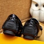 Louis Vuitton Loafer Polish Leather Leopard Pattern In Black - Image 8