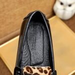 Louis Vuitton Loafer Polish Leather Leopard Pattern In Black - Image 7