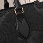 Louis Vuitton Onthego MM Monogram Empreinte Black 35Cm M45595 - Image 4