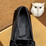 Louis Vuitton Loafer Alligator Polish Leather With Lv Logo In Black - Image 6