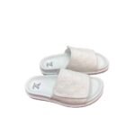 Louis Vuitton Damier Flat Slides White