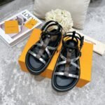 Louis Vuitton Pool Pillow Comfort Sandals Black And Silver - Image 3