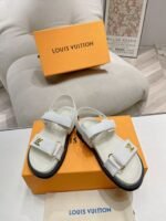 Louis Vuitton Lv Sunset Flat Comfort Sandals White 1Abw7Q - Image 7