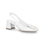 Louis Vuitton Shake Slingback High Heels White 1Abh59