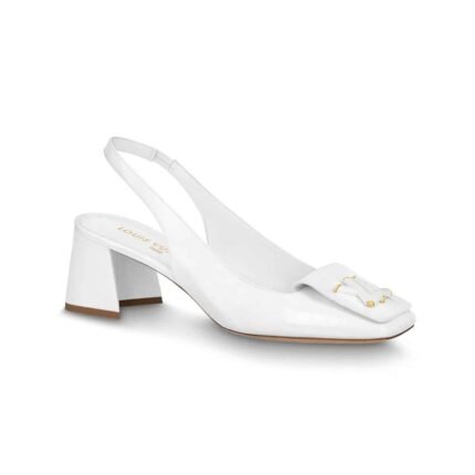 Louis Vuitton Shake Slingback High Heels White 1Abh59