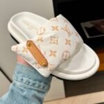 Louis Vuitton Pool Pillow Flat Comfort Mule Sandals Beige 1Acjza - Image 8