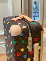 Louis Vuitton X Yayoi Kusama Horizon 55 Suitcase Grained Leather Monogram Multicolor 55Cm M10118 - Image 6