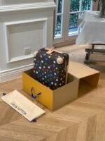 Louis Vuitton X Yayoi Kusama Horizon 55 Suitcase Grained Leather Monogram Multicolor 55Cm M10118 - Image 5