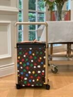 Louis Vuitton X Yayoi Kusama Horizon 55 Suitcase Grained Leather Monogram Multicolor 55Cm M10118 - Image 4