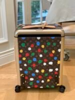 Louis Vuitton X Yayoi Kusama Horizon 55 Suitcase Grained Leather Monogram Multicolor 55Cm M10118 - Image 3
