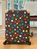 Louis Vuitton X Yayoi Kusama Horizon 55 Suitcase Grained Leather Monogram Multicolor 55Cm M10118 - Image 2