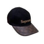 Louis Vuitton Supreme Logo Cap Black