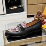 Louis Vuitton Souliers Club Loafers Monogram Since 1854 Red - Image 5