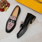 Louis Vuitton Souliers Club Loafers Monogram Since 1854 Red - Image 6