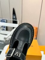 Louis Vuitton Lv Checker Mary Jane Black 1Acnow - Image 4