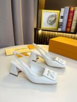Louis Vuitton Shake Slingback High Heels White 1Abh59 - Image 2
