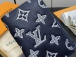 Louis Vuitton Pocket Organizer Monogram Calfskin Navy Blue 7Cm M83378 - Image 3