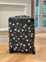 Louis Vuitton X Yayoi Kusama Horizon 55 Suitcase Grained Leather Black 55Cm - Image 2