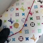Louis Vuitton Sarah Wallet Monogram Multicolor White 19Cm - Image 4