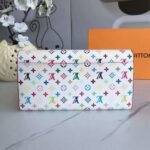 Louis Vuitton Sarah Wallet Monogram Multicolor White 19Cm - Image 3