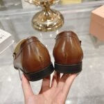 Miumiu Leather Loafers Brown - Image 4