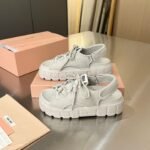 Miumiu Chunky Neoprene Sandals Chalk 5X418E 30K F0354 F 050 - Image 7