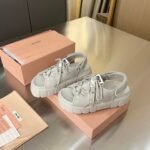 Miumiu Chunky Neoprene Sandals Chalk 5X418E 30K F0354 F 050 - Image 2