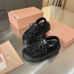 Miumiu Chunky Neoprene Sandals Black 5X418E 30K F0002 F 050 - Image 10