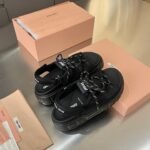 Miumiu Chunky Neoprene Sandals Black 5X418E 30K F0002 F 050 - Image 6