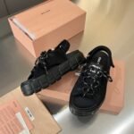 Miumiu Chunky Neoprene Sandals Black 5X418E 30K F0002 F 050 - Image 5