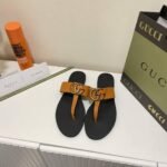Gucci Double G Thong Leather Orange - Image 3