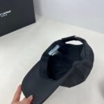 Prada Canvas Baseball Cap Baltic Blue 1Hc274 2C1S F0216 - Image 5