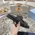 Prada Leather Strap Slides Black 1Xx692 3Lem F0002 F 020 - Image 5