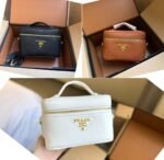 Prada Leather Mini Bag Brown 20Cm - Image 2