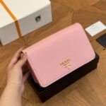 Prada Saffiano Leather Mini Bag Pink 22Cm 1Bp018 Nzv F0442 V Coo - Image 2