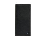 Prada Large Saffiano Leather Wallet With Logo Black 19Cm