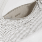 Prada Satin Mini Bag With Artificial Crystals Silver 21Cm 1Ne515 2Awl F0118 - Image 3