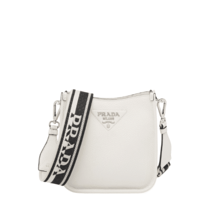 Prada Leather Mini Shoulder Bag White 20Cm 1Bh191 2Dkv F0009 V 3Oo